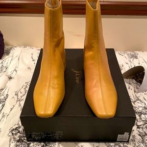 New In Box J Crew Soft Leather Boot 10 Light Caramel